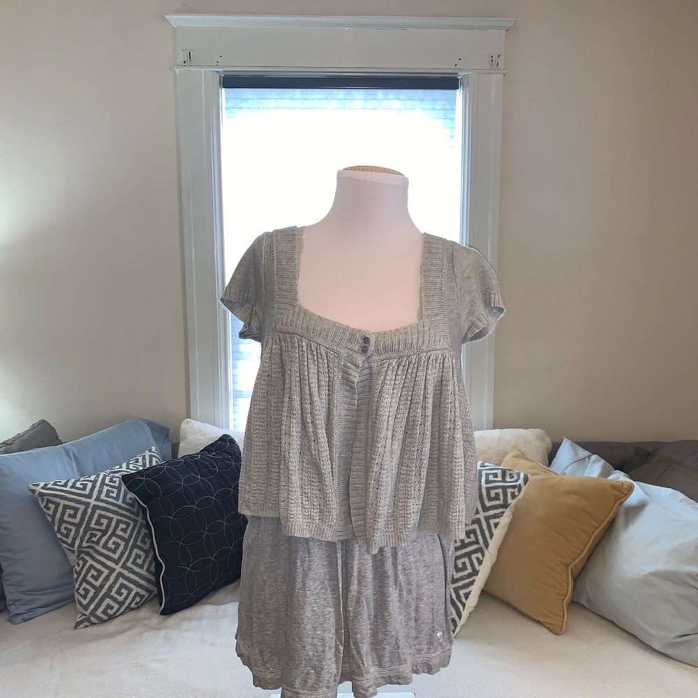 Babydoll shirt and cropped sweater!